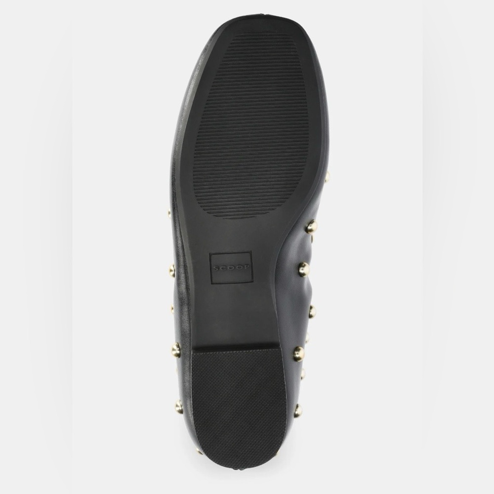 Elegant Black and Gold Studded Ankle Booties - Picture 4 of 10